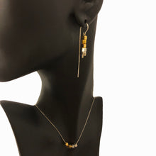 Load image into Gallery viewer, LARGE SQUARE EARRINGS &amp; NECKLACE
