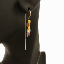 Load image into Gallery viewer, LARGE SQUARE EARRINGS &amp; NECKLACE
